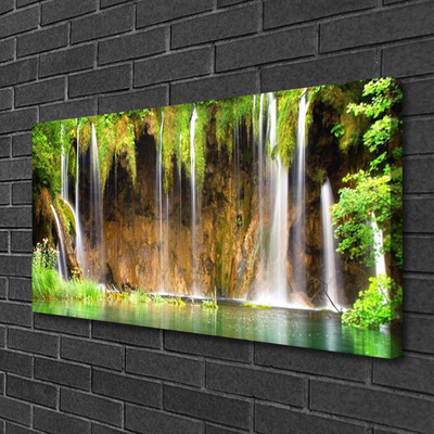 Canvas Kunstdruck Wasserfall Natur