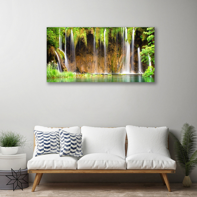 Canvas Kunstdruck Wasserfall Natur