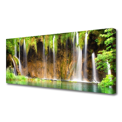 Canvas Kunstdruck Wasserfall Natur