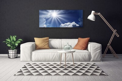 Canvas Kunstdruck Sonne Landschaft