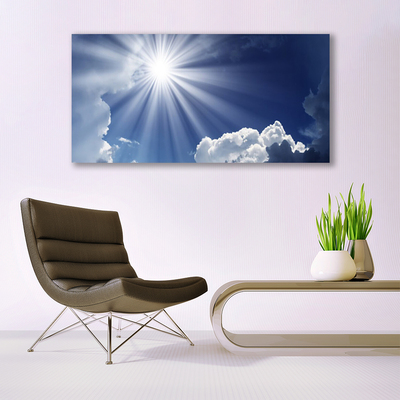 Canvas Kunstdruck Sonne Landschaft