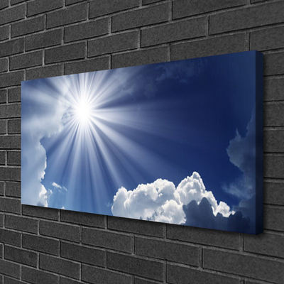 Canvas Kunstdruck Sonne Landschaft