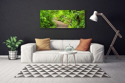 Canvas Kunstdruck Treppen Natur