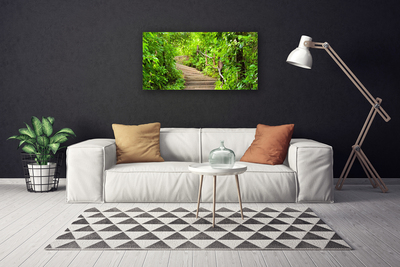 Canvas Kunstdruck Treppen Natur