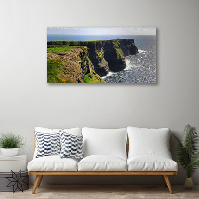 Canvas Kunstdruck Felsen Meer Landschaft