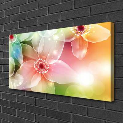 Canvas Kunstdruck Blumen Kunst