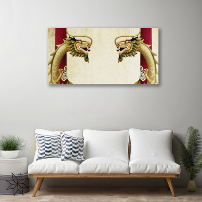 Canvas Kunstdruck Drachen Kunst