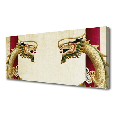 Canvas Kunstdruck Drachen Kunst