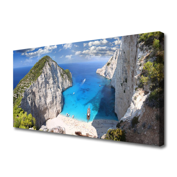 Canvas Kunstdruck Meerbusen Landschaft