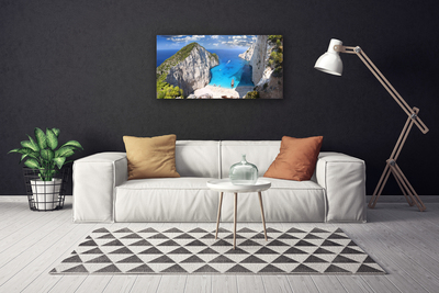 Canvas Kunstdruck Meerbusen Landschaft