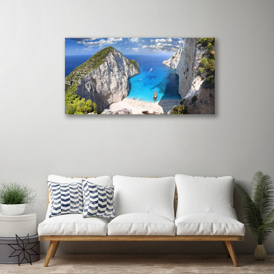 Canvas Kunstdruck Meerbusen Landschaft