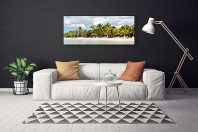 Canvas Kunstdruck Strand Palmen Landschaft