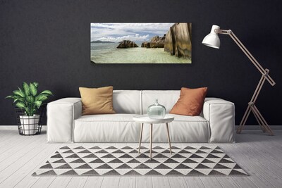 Canvas Kunstdruck Felsen Landschaft