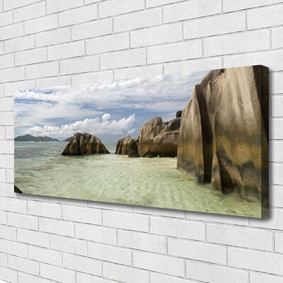 Canvas Kunstdruck Felsen Landschaft