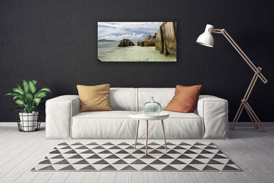 Canvas Kunstdruck Felsen Landschaft