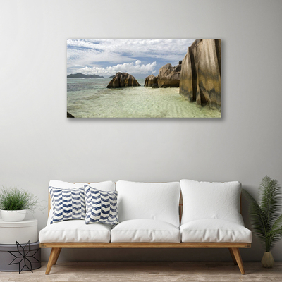 Canvas Kunstdruck Felsen Landschaft