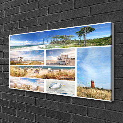 Canvas Kunstdruck Meer Landschaft