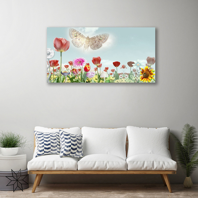 Canvas Kunstdruck Blumen Natur