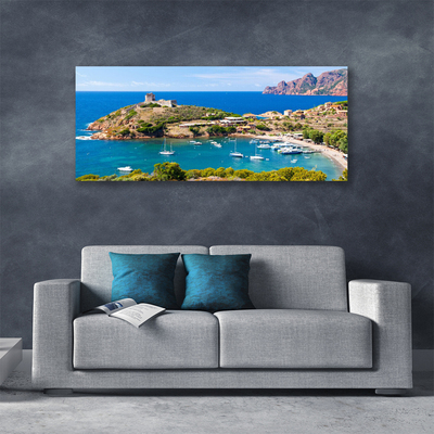 Canvas Kunstdruck Meeresarm Landschaft