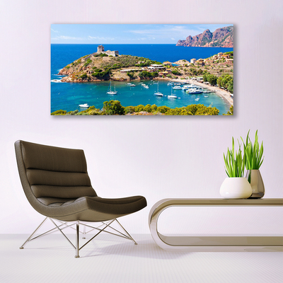 Canvas Kunstdruck Meeresarm Landschaft