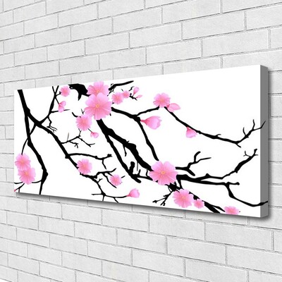 Canvas Kunstdruck Zweige Blumen Kunst