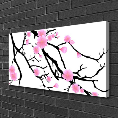 Canvas Kunstdruck Zweige Blumen Kunst