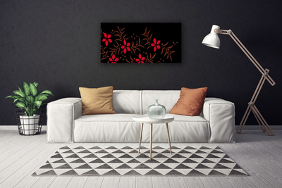 Canvas Kunstdruck Blumen Kunst