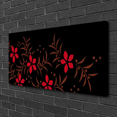 Canvas Kunstdruck Blumen Kunst