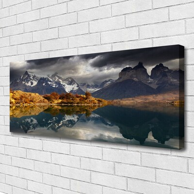 Canvas Kunstdruck Gebirge See Landschaft