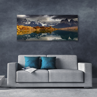 Canvas Kunstdruck Gebirge See Landschaft