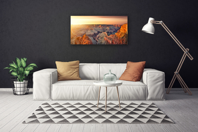 Canvas Kunstdruck Gebirge Landschaft