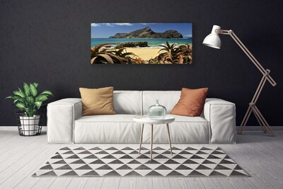 Leinwand-Bilder Strand Meer Felsen Landschaft