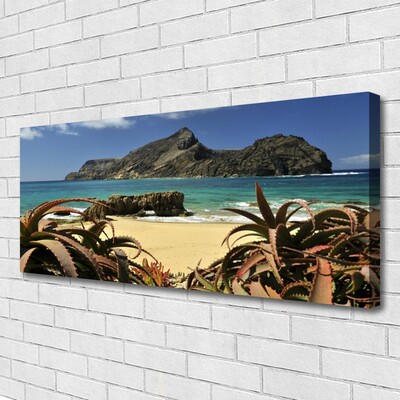 Leinwand-Bilder Strand Meer Felsen Landschaft