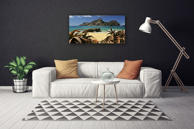 Leinwand-Bilder Strand Meer Felsen Landschaft