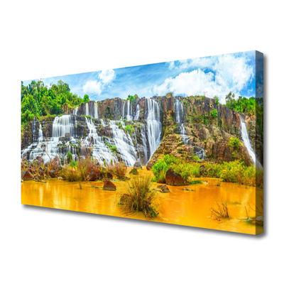 Leinwand-Bilder Wasserfall Natur