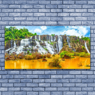 Leinwand-Bilder Wasserfall Natur