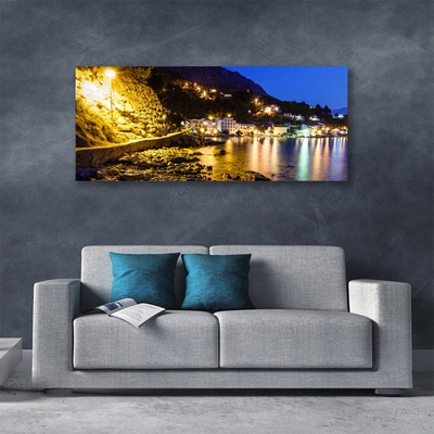 Leinwand-Bilder Gebirge Strand Landschaft