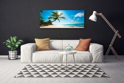 Leinwand-Bilder Palme Strand Meer Landschaft