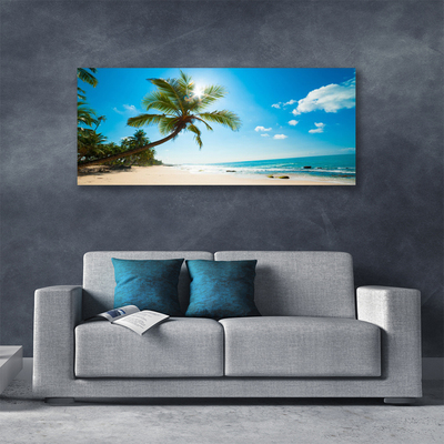 Leinwand-Bilder Palme Strand Meer Landschaft