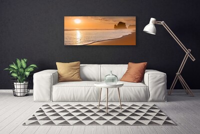 Leinwand-Bilder Meer Strand Sonne Landschaft