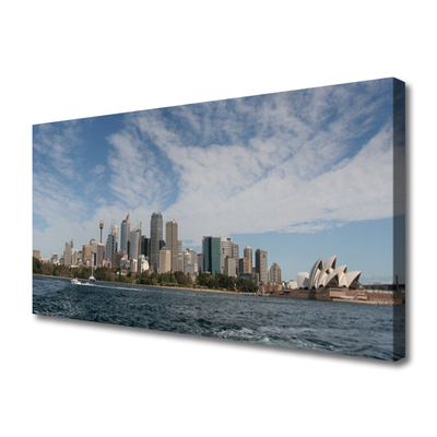 Leinwand-Bilder Stadt Meer Gebäude