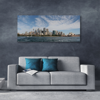Leinwand-Bilder Stadt Meer Gebäude