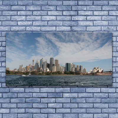 Leinwand-Bilder Stadt Meer Gebäude