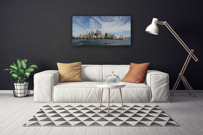 Leinwand-Bilder Stadt Meer Gebäude