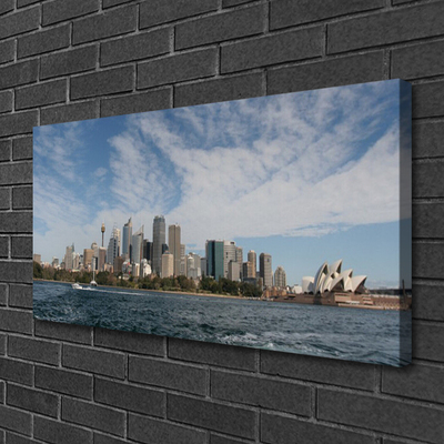Leinwand-Bilder Stadt Meer Gebäude
