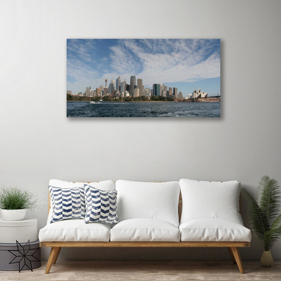 Leinwand-Bilder Stadt Meer Gebäude
