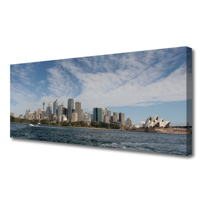 Leinwand-Bilder Stadt Meer Gebäude