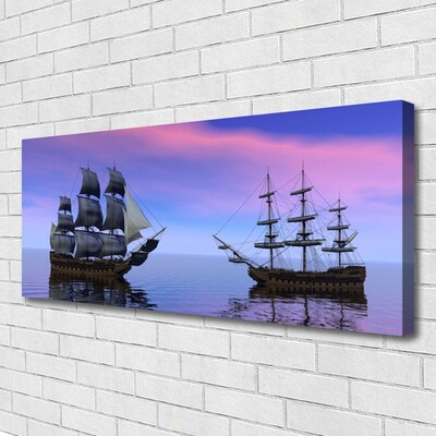 Leinwand-Bilder Boote Meer Landschaft