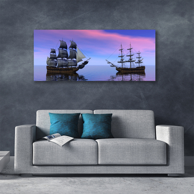 Leinwand-Bilder Boote Meer Landschaft