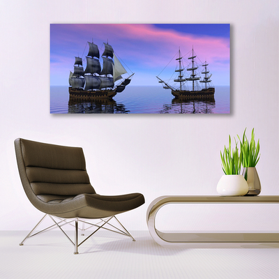 Leinwand-Bilder Boote Meer Landschaft